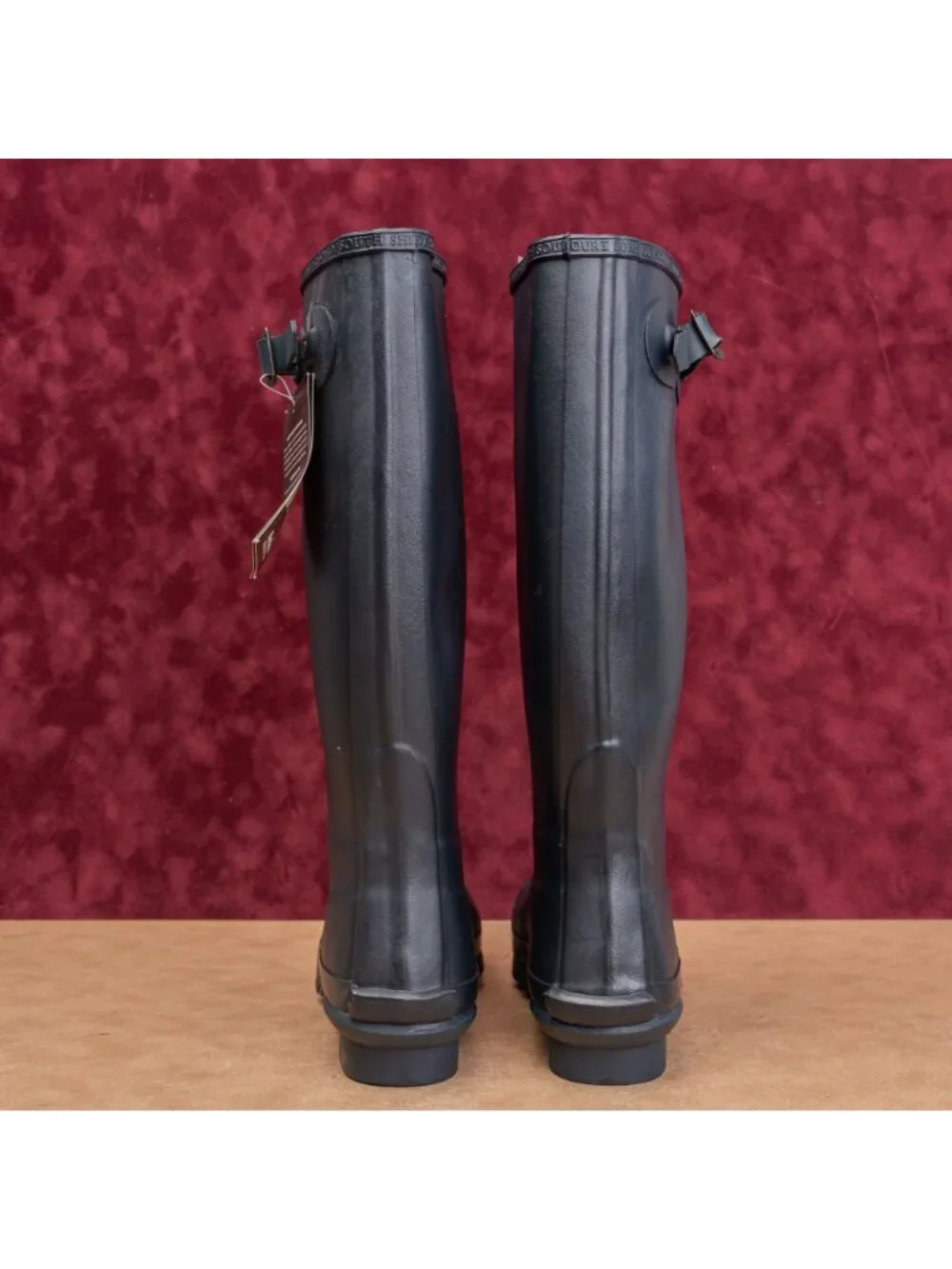 Barbour Women Bede Navy Blue Festival Wellies Rain Rubber Boots 8US UK6